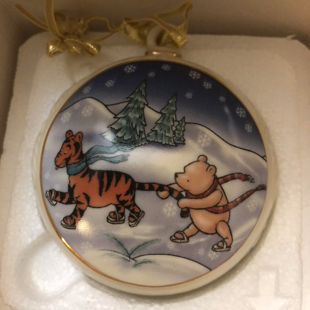 Lenox Wintry Adventure Ornament with Pooh & Tigger
